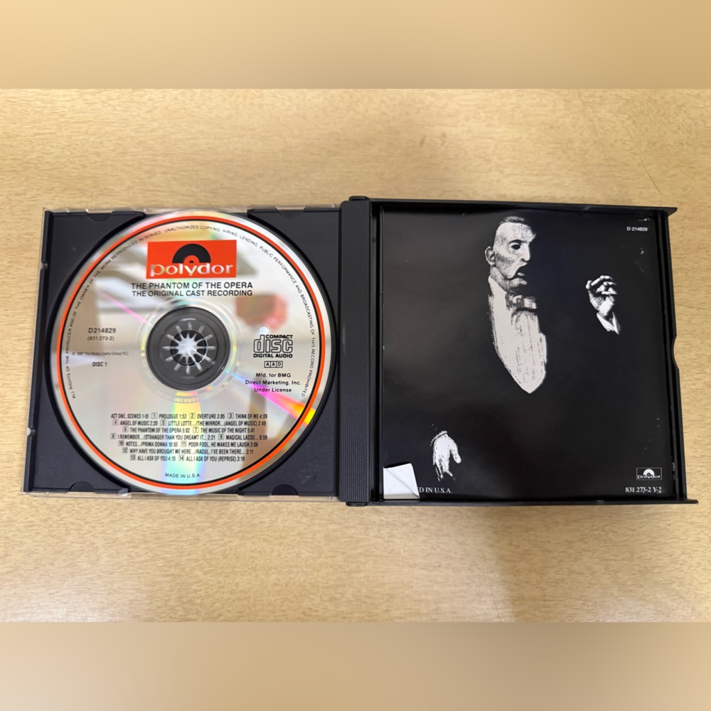 Phantom of the Opera 2 CD Set Original London Cast Recording Soundtrack - Picture 3 of 4